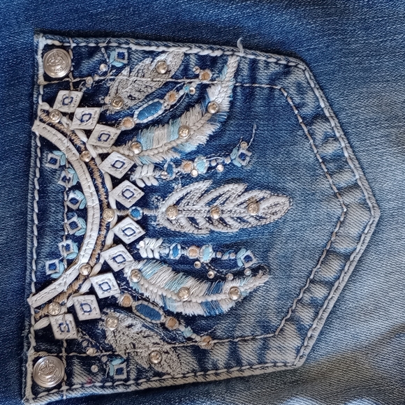 Grace in LA rhinestone bling jeans - Picture 3 of 10